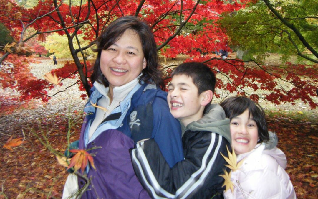 Me, Mitchell and Jasmine at the Westonbirt Aboretum, Wiltshire